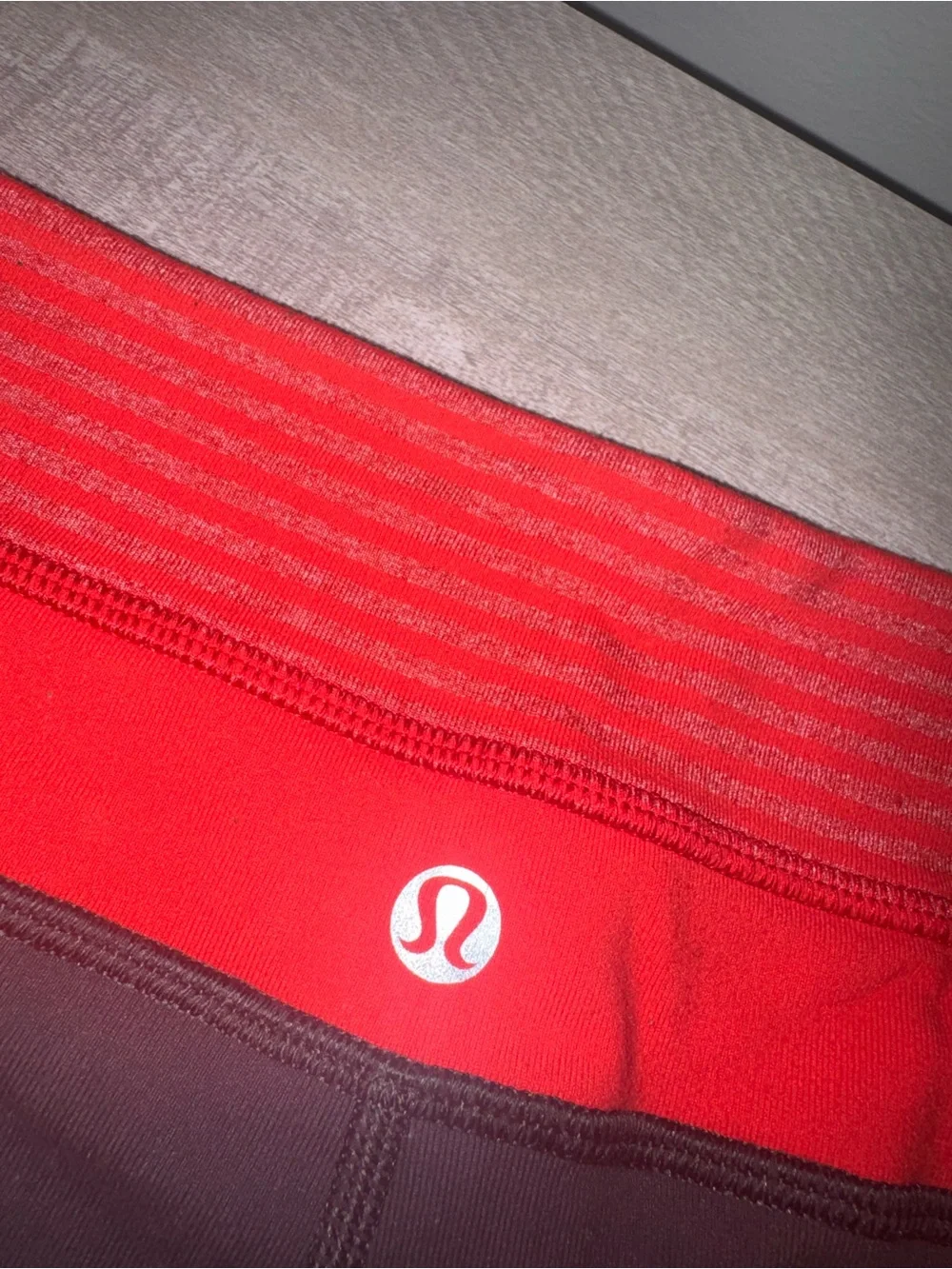 Lululemon Black Shorts with Red / Pink Waistband